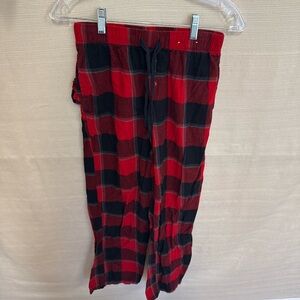 Stars Above Red and Black Plaid Pajama Pants